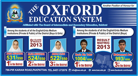 The Oxford Education System